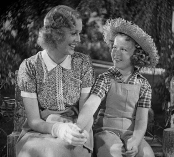 Gloria Stuart and Shirley Temple