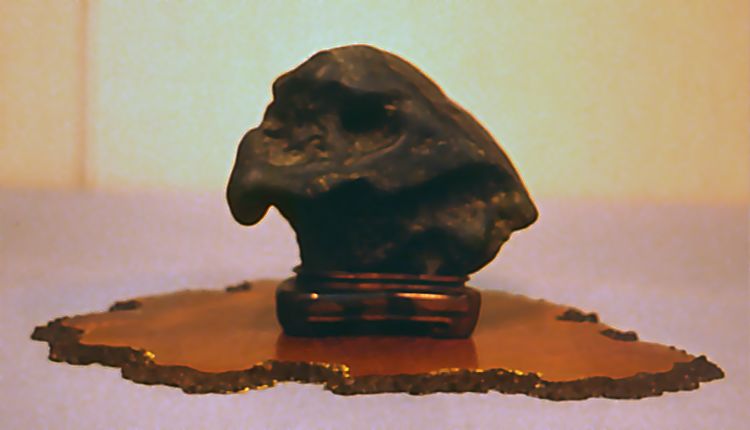 Eagle head stone